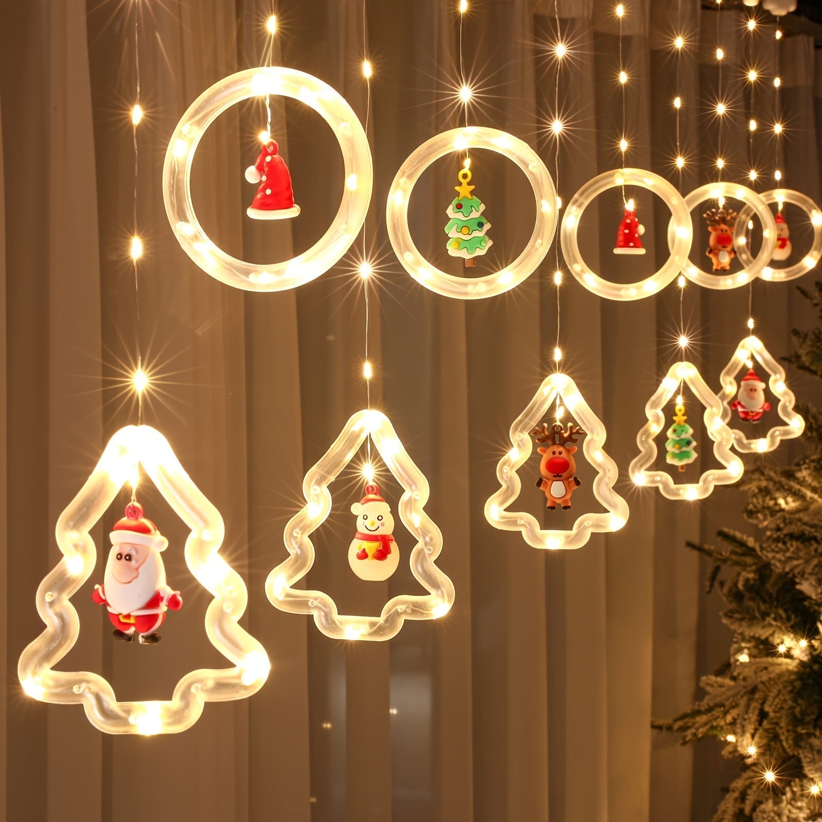 Christmas Greeting Ring | 3.0m LED Lighting with Mini Figures 2