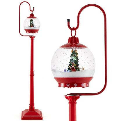 Christmas Lantern | 68 Inch Sound-Activated Snow Globe with Festive Scene 3