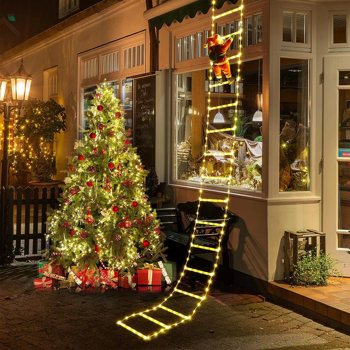 Christmas Lights | 3-Meter Climbing Santa with Warm Glow 2