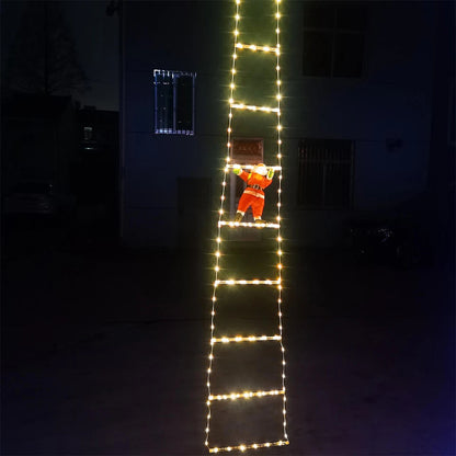 Christmas Lights | 3-Meter Climbing Santa with Warm Glow 5