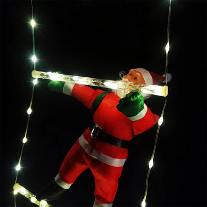 Christmas Lights | 3-Meter Climbing Santa with Warm Glow 6