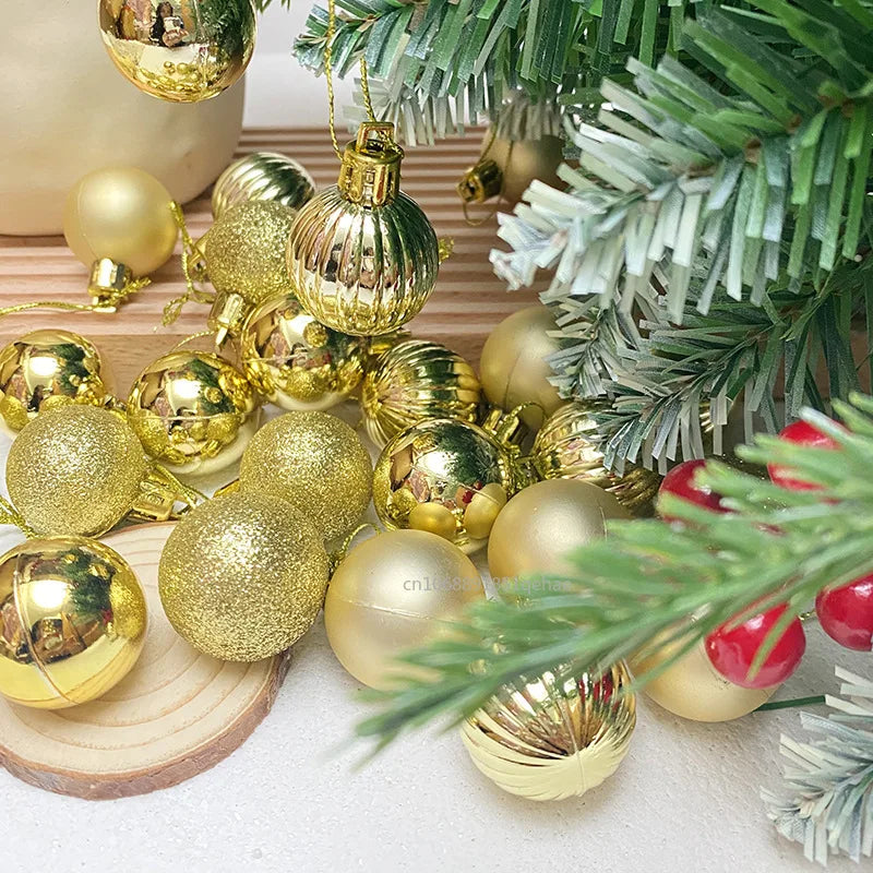 Christmas Ornaments Set | 24 Elegant Baubles for Tree Decorations 1