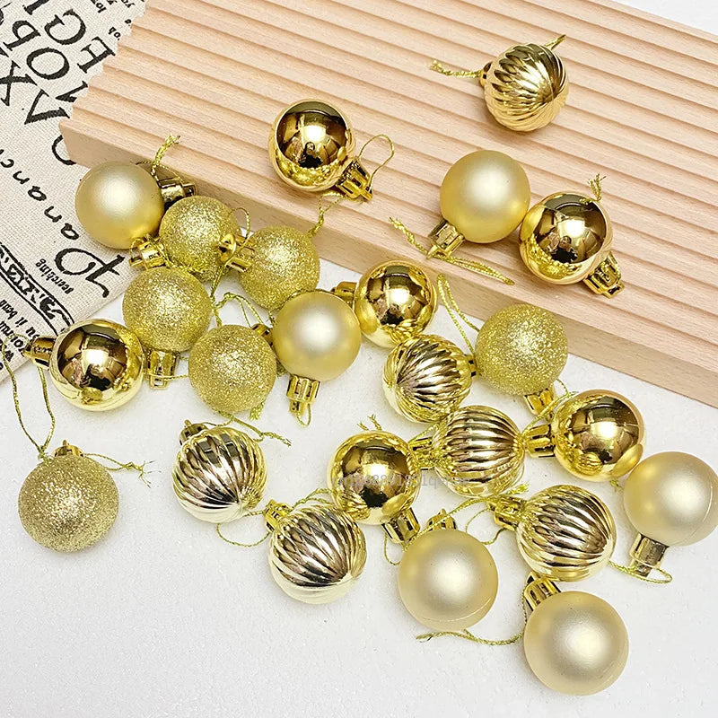 Christmas Ornaments Set | 24 Elegant Baubles for Tree Decorations 3