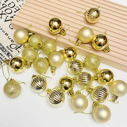 Christmas Ornaments Set | 24 Elegant Baubles for Tree Decorations 3