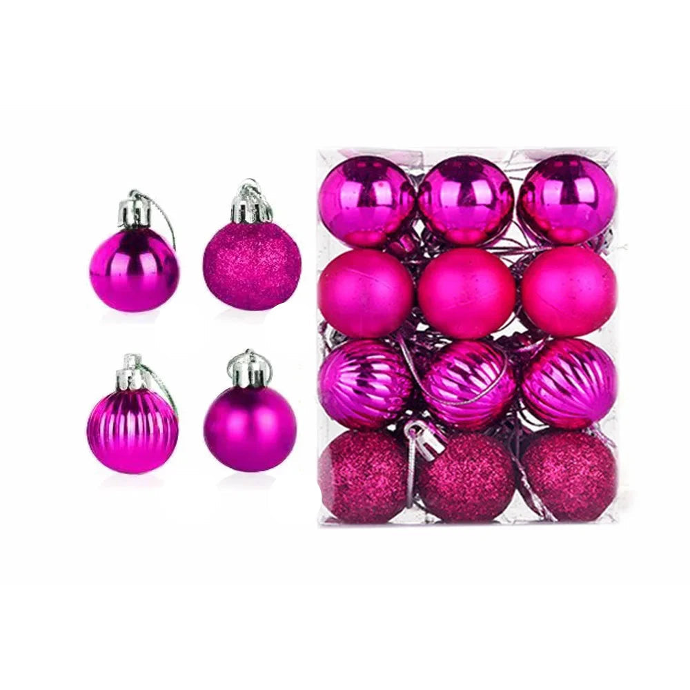 Christmas Ornaments Set | 24 Elegant Baubles for Tree Decorations 6