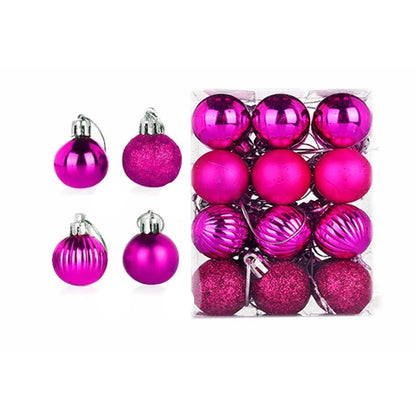 Christmas Ornaments Set | 24 Elegant Baubles for Tree Decorations 6