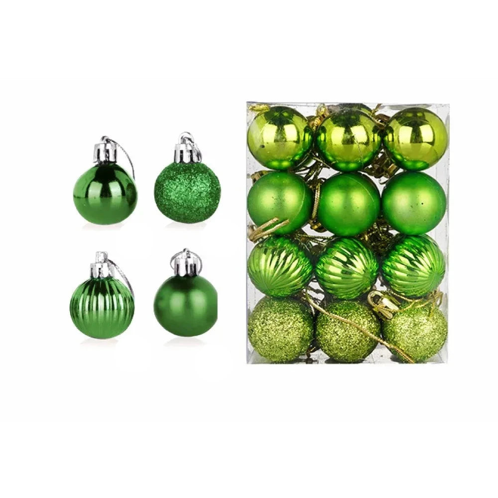 Christmas Ornaments Set | 24 Elegant Baubles for Tree Decorations 7