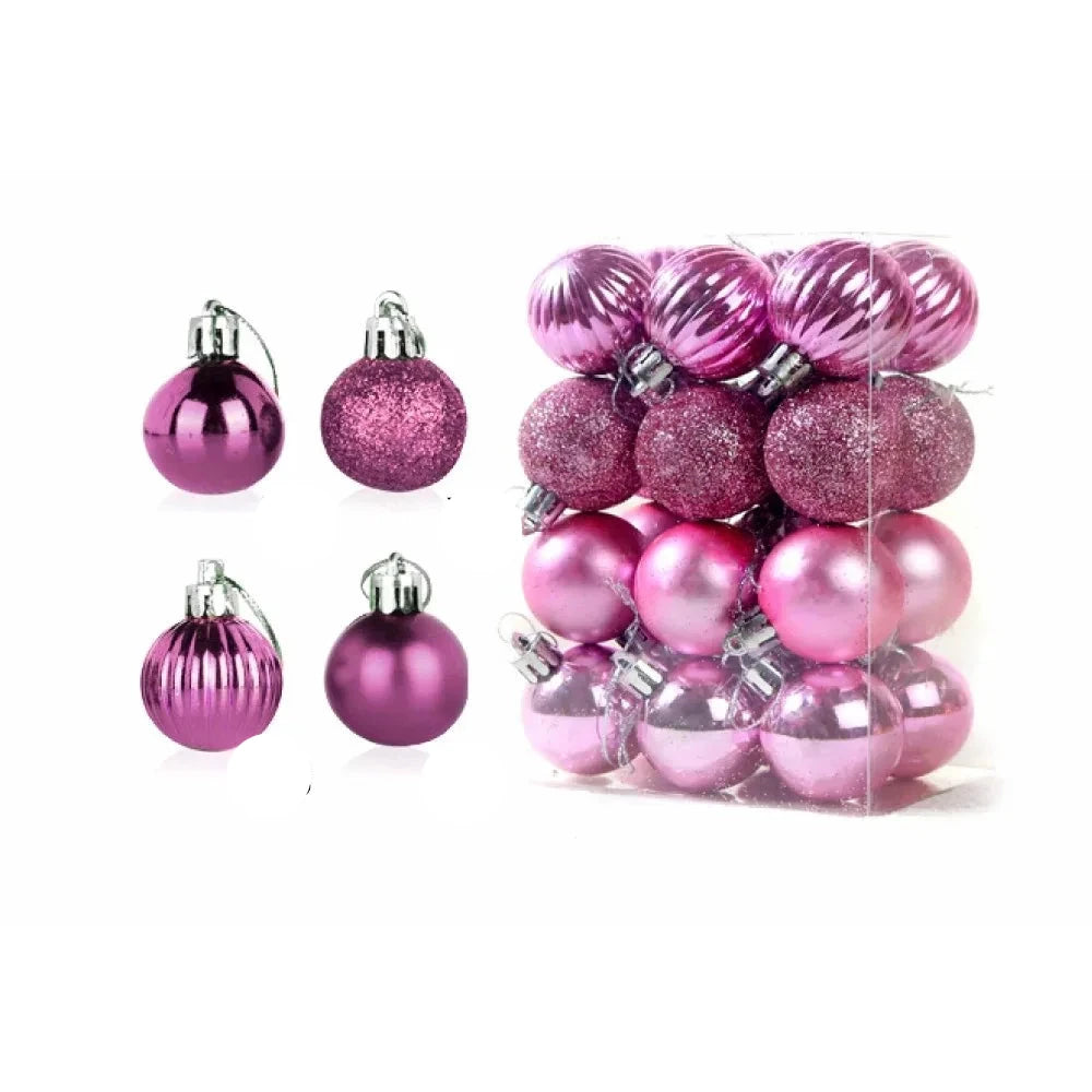 Christmas Ornaments Set | 24 Elegant Baubles for Tree Decorations 8