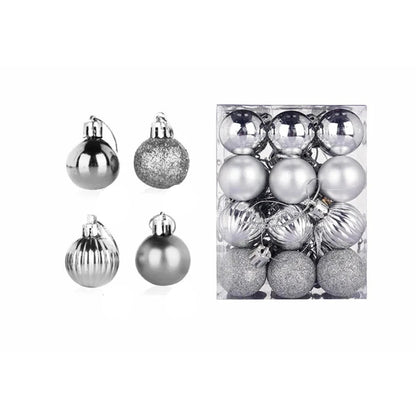 Christmas Ornaments Set | 24 Elegant Baubles for Tree Decorations 9