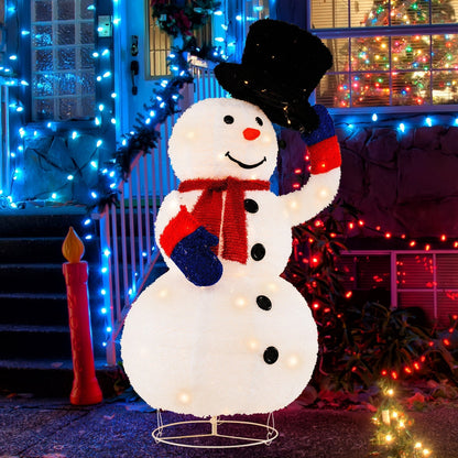 Christmas Snowman Decoration | 120 LED Lights with Timer Function 1