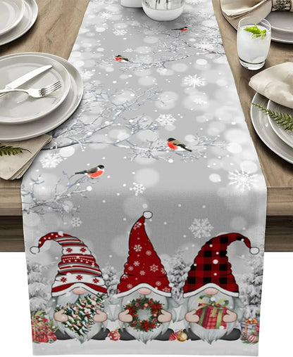 Christmas Table Runner | Elegant Snowflake Design for Festive Decor 3