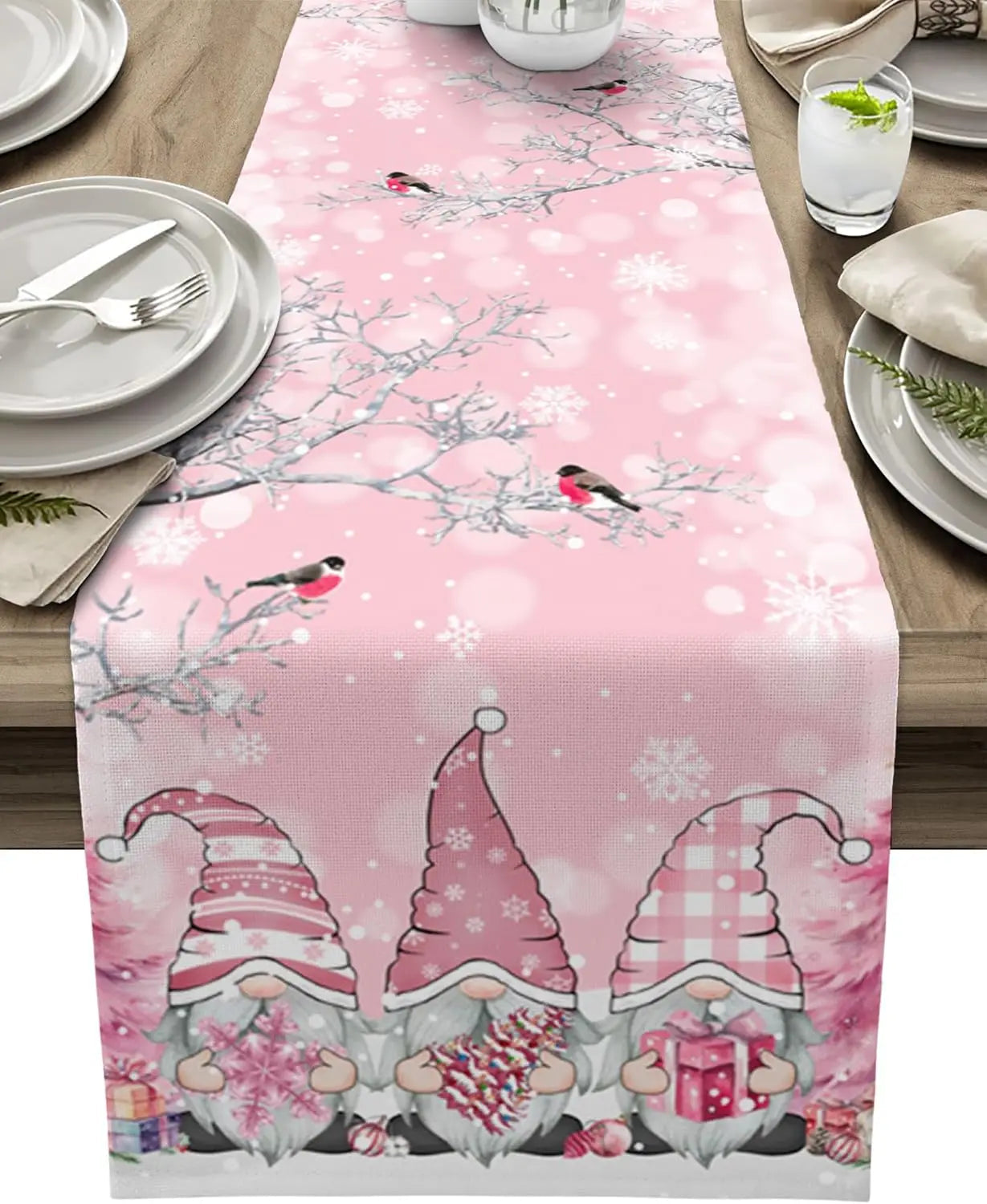 Christmas Table Runner | Elegant Snowflake Design for Festive Decor 7