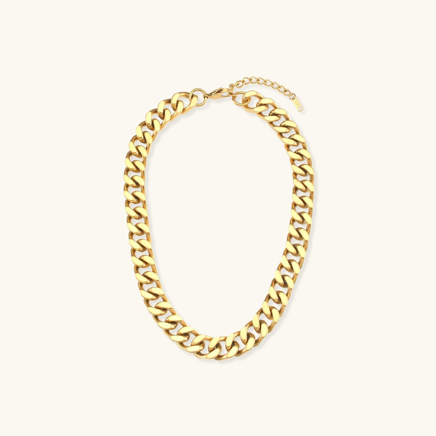 Chunky Chain Necklace | 18k Gold-Plated, Hypoallergenic, Water-Resistant 1