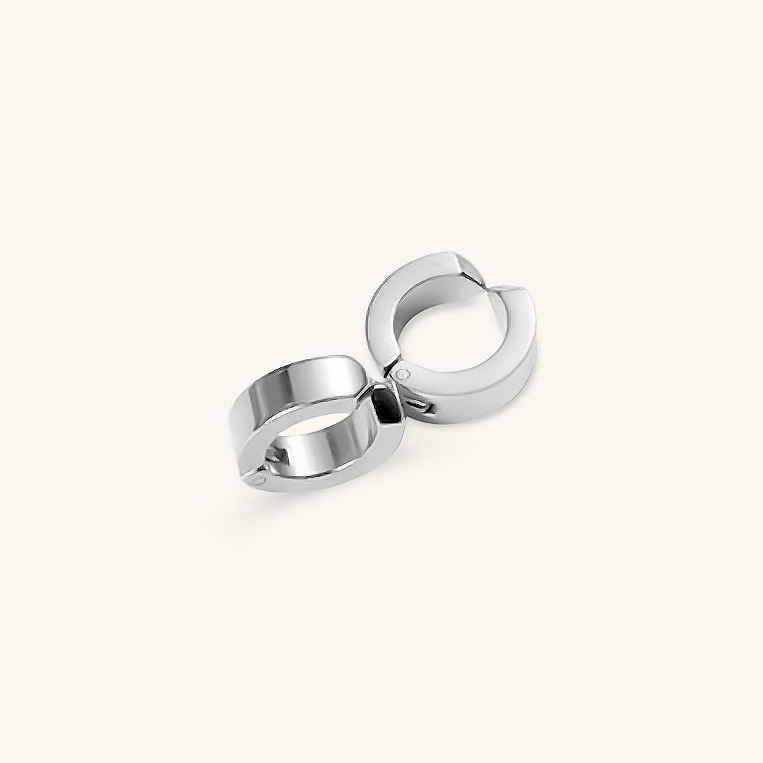 Chunky Huggie Earrings | Hypoallergenic Stainless Steel with Gold Plating 3