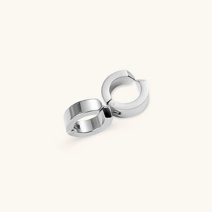 Chunky Huggie Earrings | Hypoallergenic Stainless Steel with Gold Plating 3