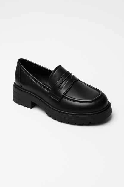 Chunky Loafers for Women | Sleek PU Leather Upper with Reinforced Sole 2