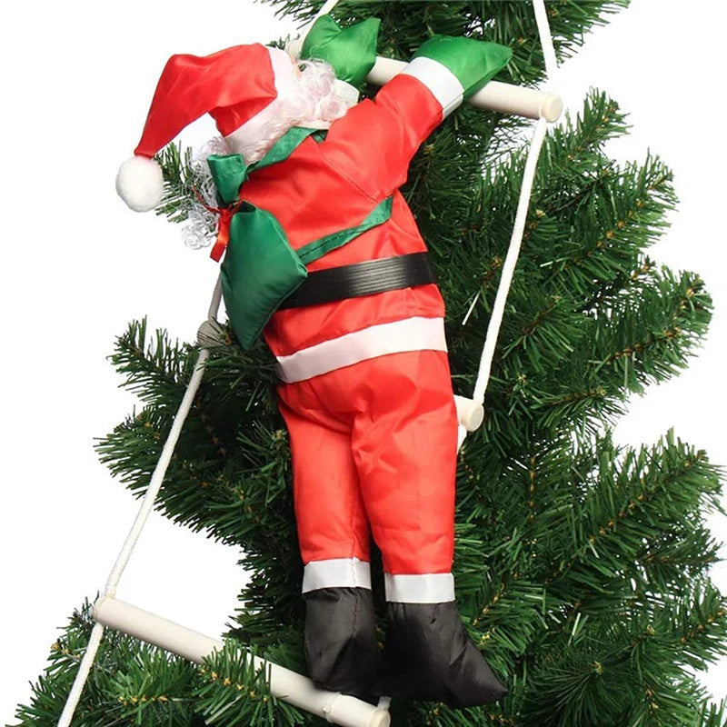 Climbing Christmas Ornament | Santa Claus Pendant for Festive Decor 3