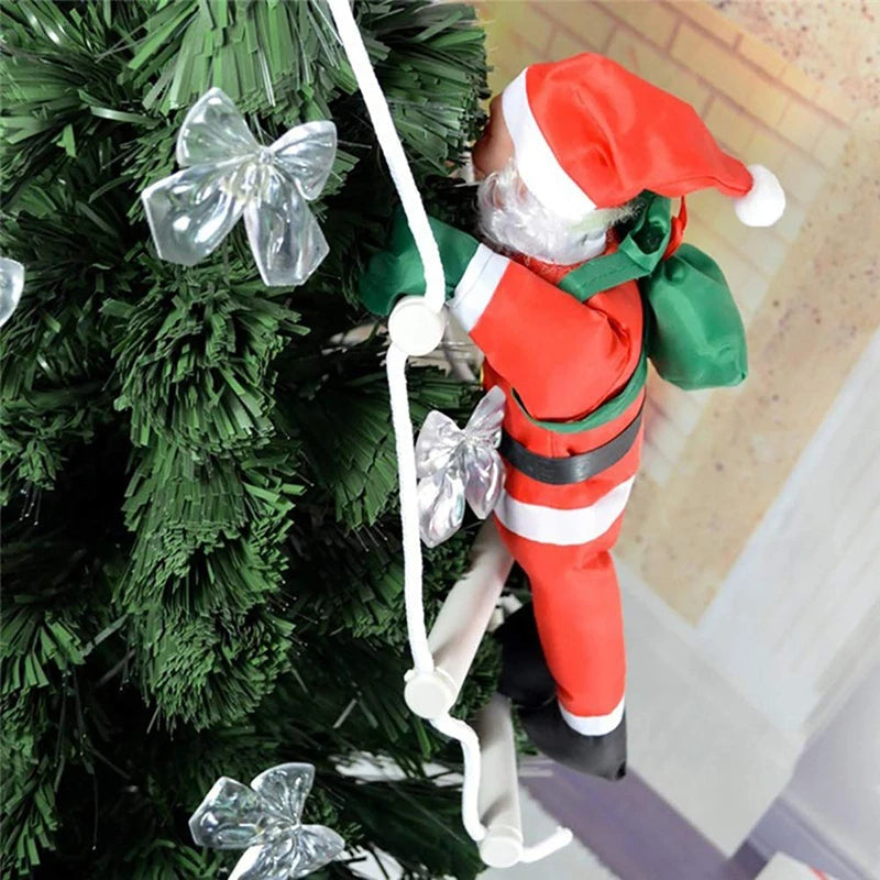 Climbing Christmas Ornament | Santa Claus Pendant for Festive Decor 4