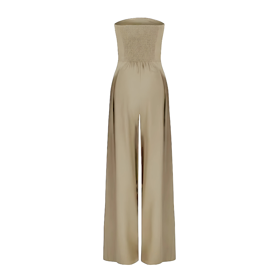 Stroppløs vid jumpsuit