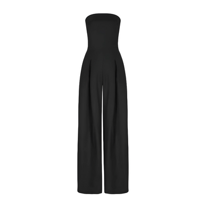 Stroppløs vid jumpsuit