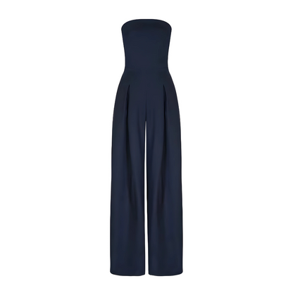 Stroppløs vid jumpsuit