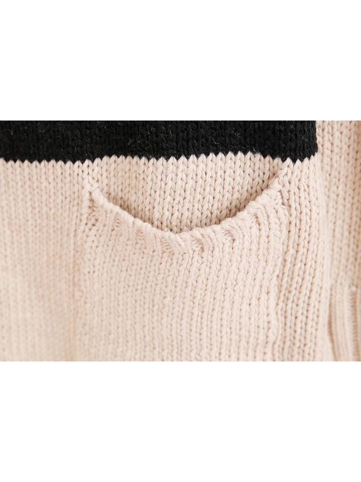 Colorblock Open Wrap Cardigan | Soft Knit with Front Pockets 4
