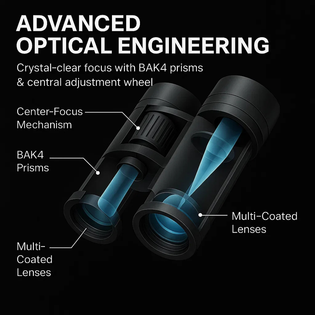 Compact Binoculars | Powerful 40x Zoom for Birdwatching and Travel 4