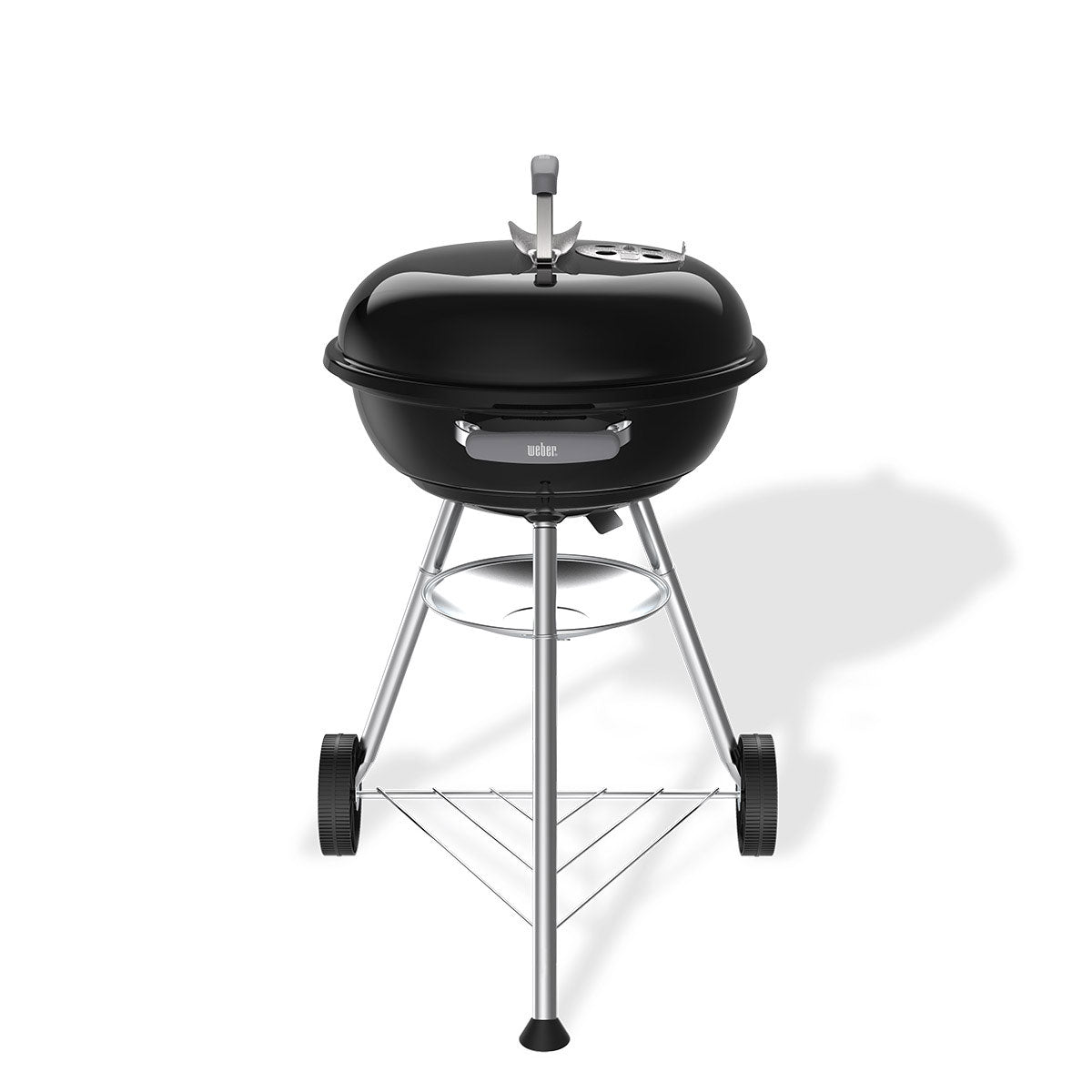 Compact Charcoal BBQ Grill | 47cm Porcelain-Enamel with Wheeled Stand 1