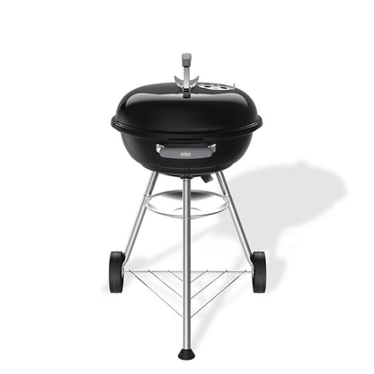 Compact Charcoal BBQ Grill | 47cm Porcelain-Enamel with Wheeled Stand 1