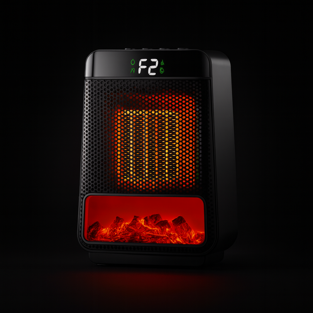 Compact Electric Space Heater | Energy-Efficient Portable Design 2