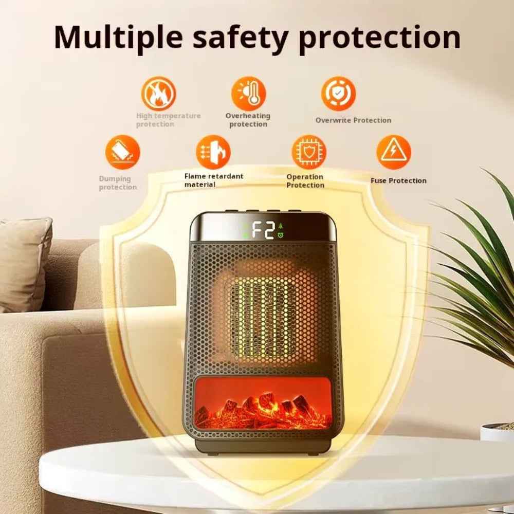 Compact Electric Space Heater | Energy-Efficient Portable Design 5