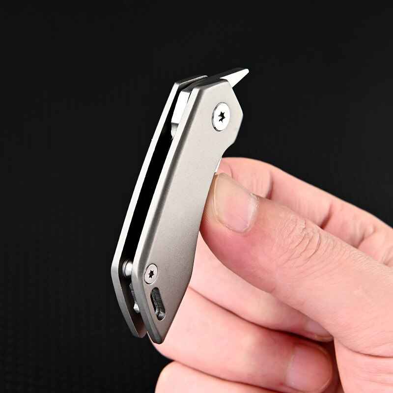 Compact Keychain Knife | Durable Titanium Alloy for Travel and Utility 4