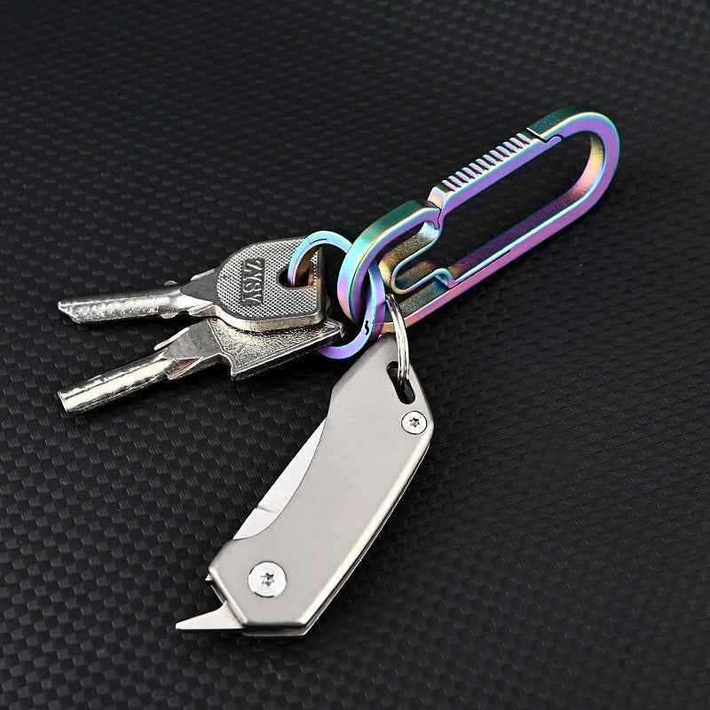 Compact Keychain Knife | Durable Titanium Alloy for Travel and Utility 5