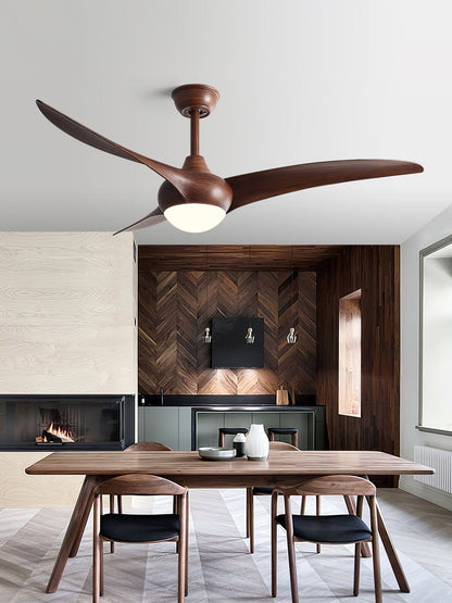 Contemporary 52-Inch LED Ceiling Fan Light with DC Motor & Remote Control 8
