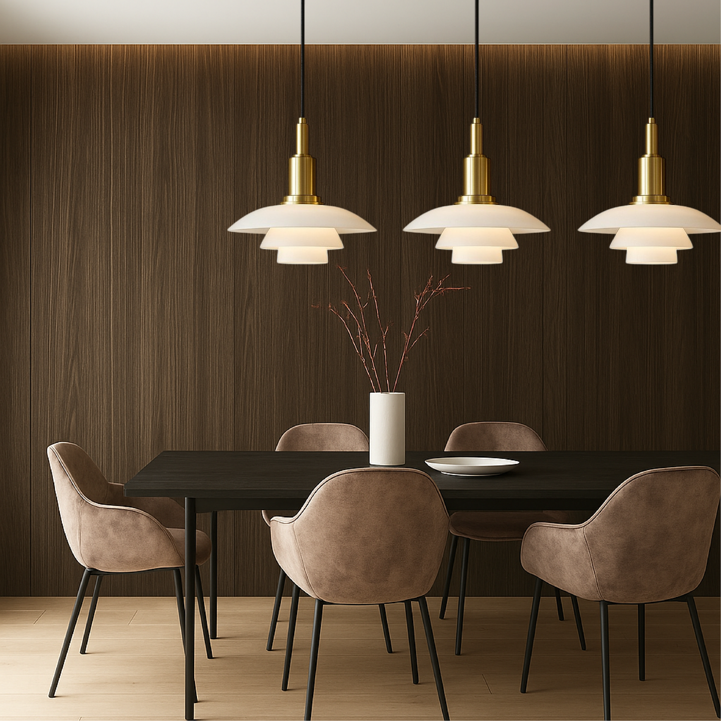 Contemporary Multi-Head Pendant Lamp | Adjustable Danish Design 4