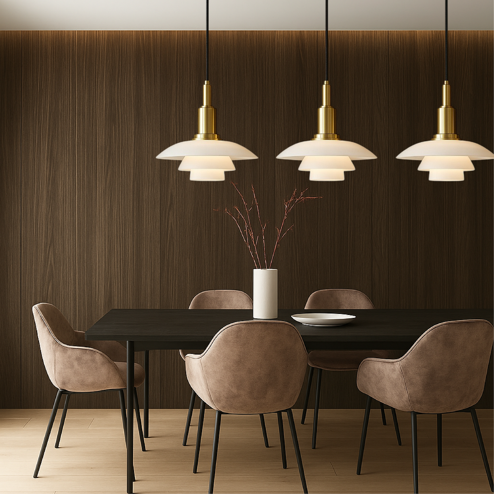 Contemporary Multi-Head Pendant Lamp | Adjustable Danish Design 4
