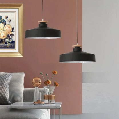 Contemporary Pendant Lamp | Wood and Aluminum Design for Modern Spaces 0
