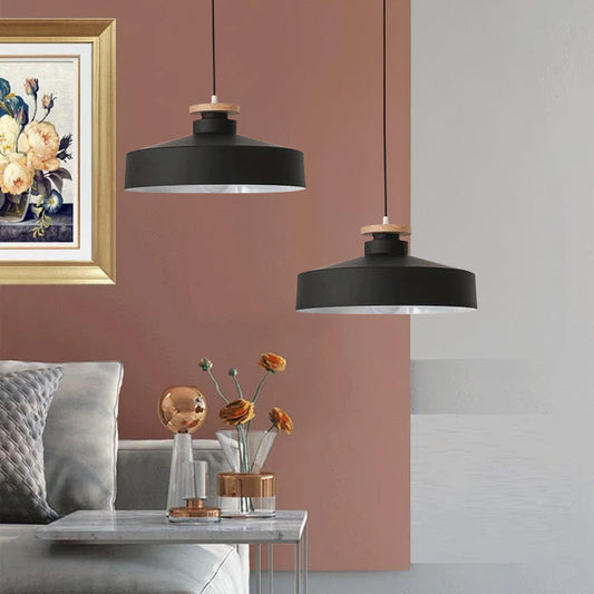 Contemporary Pendant Lamp | Wood and Aluminum Design for Modern Spaces 0