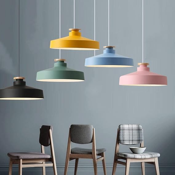 Contemporary Pendant Lamp | Wood and Aluminum Design for Modern Spaces 6
