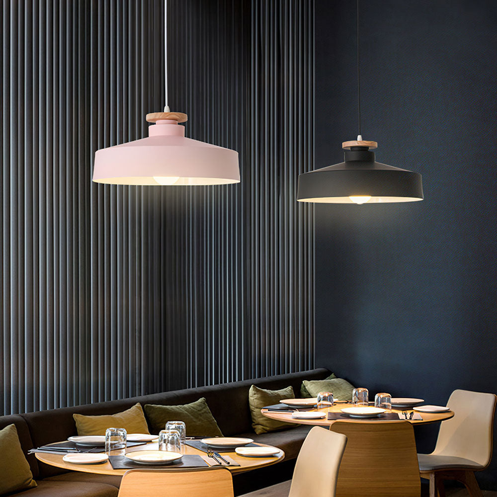 Contemporary Pendant Lamp | Wood and Aluminum Design for Modern Spaces 7