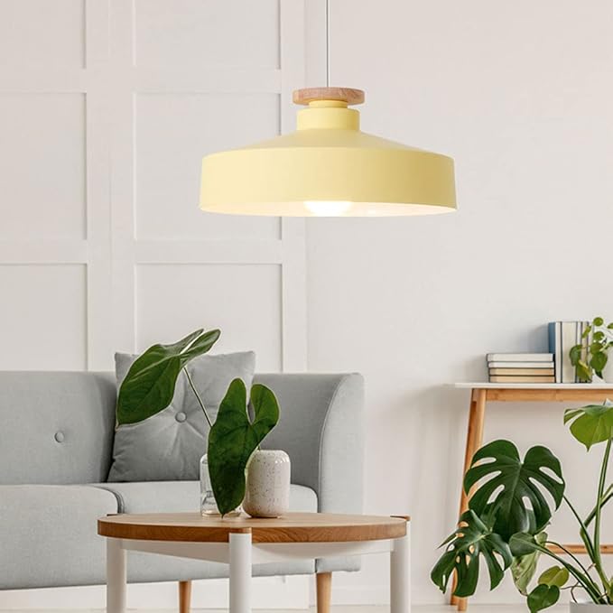 Contemporary Pendant Lamp | Wood and Aluminum Design for Modern Spaces 8