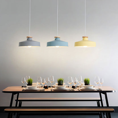 Contemporary Pendant Lamp | Wood and Aluminum Design for Modern Spaces 9