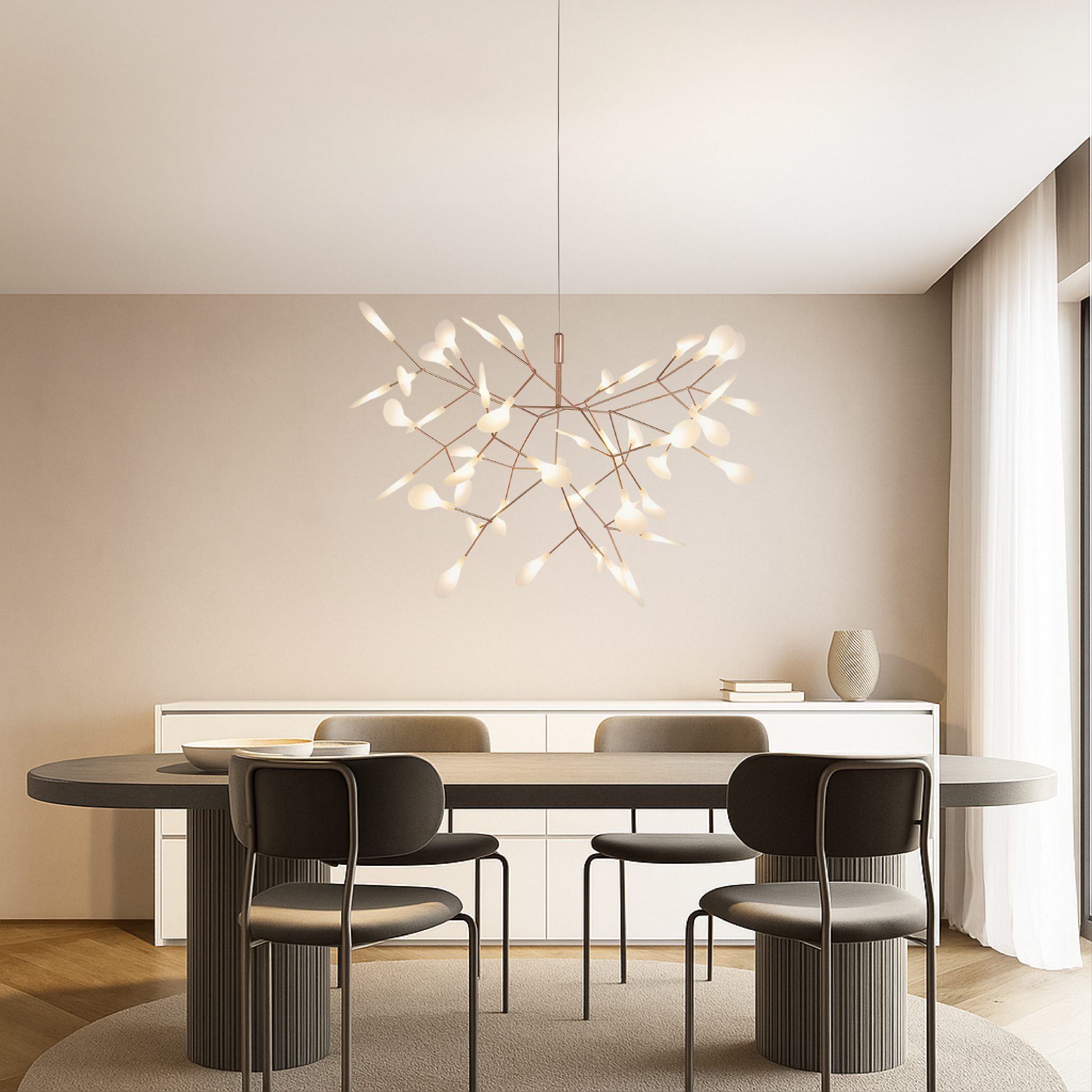 Contemporary Pendant Light | Adjustable Metal Design for Kitchen Lighting 2
