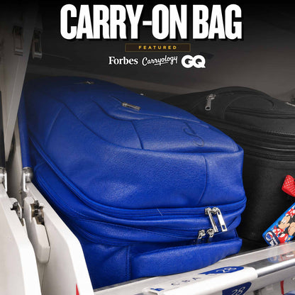 Royal Blue Leather Carryon Bag (XL Design) *Holds Size 17 (Only 150 Made)