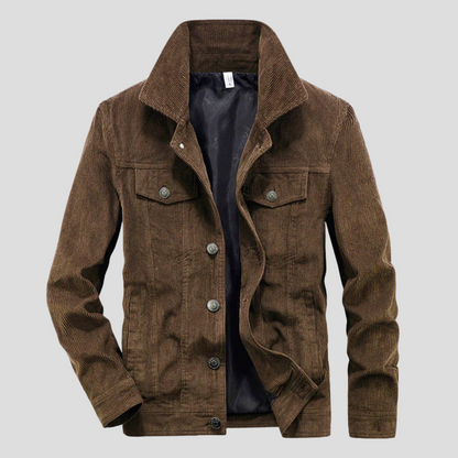 Corduroy Jacket | Lightweight Slim-Fit Design with Button Closure 1