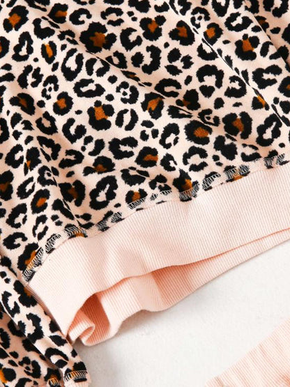 Cozy Sweater and Shorts PJ Set | Leopard or Fox Print with Relaxed Fit 3