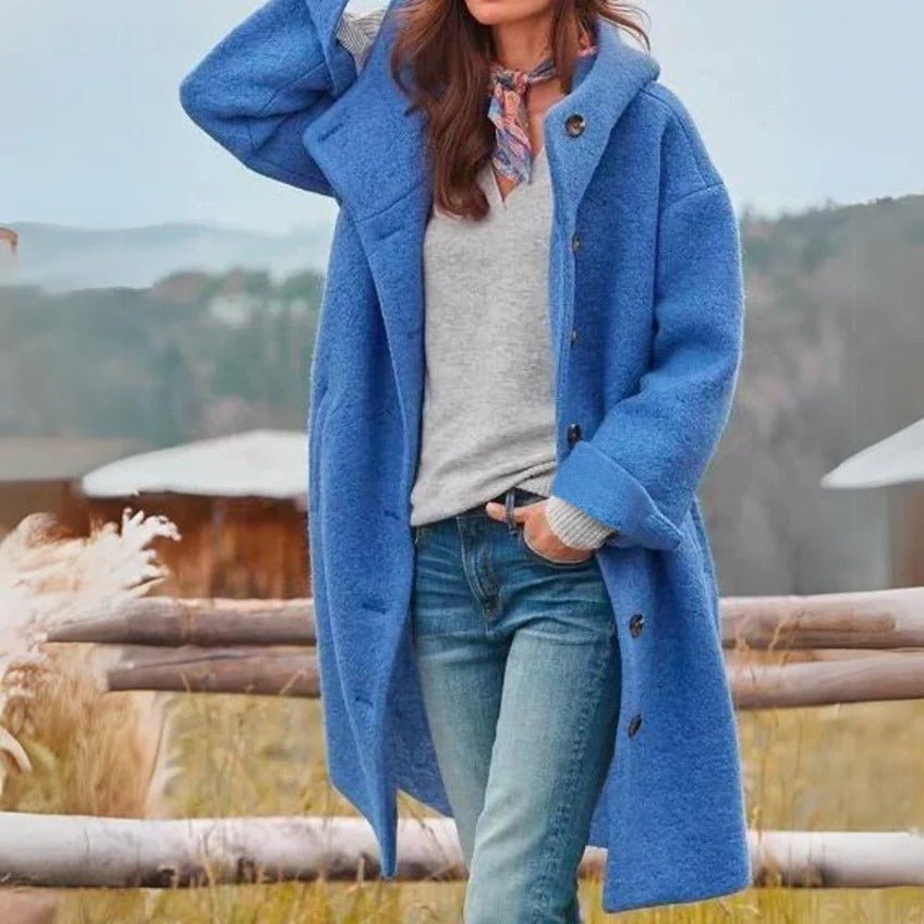 Cozy Women's Hooded Winter Coat - Thick, Stylish Outerwear for Cold Days - Versatile and Comfortable 3