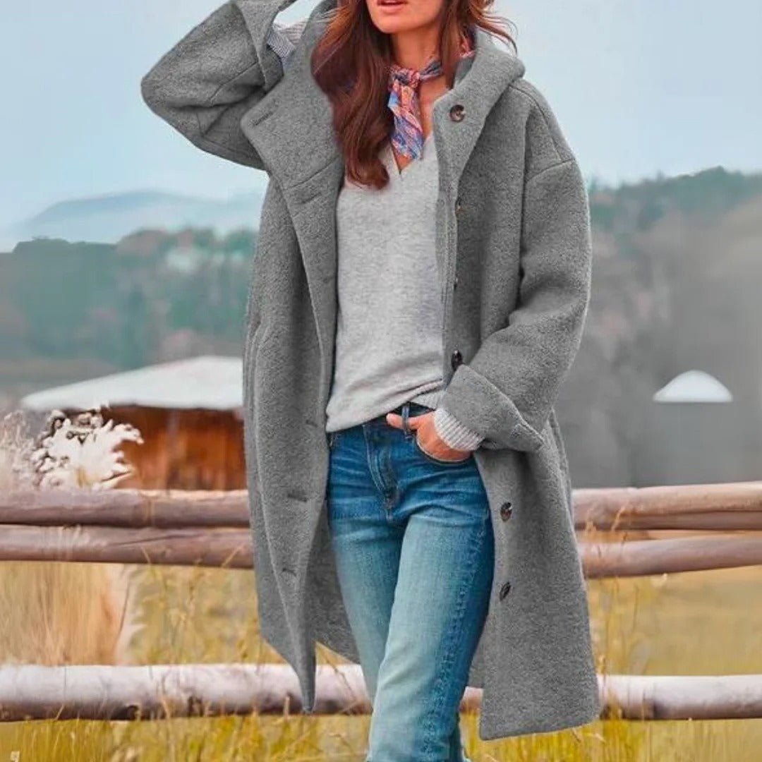 Cozy Women's Hooded Winter Coat - Thick, Stylish Outerwear for Cold Days - Versatile and Comfortable 4