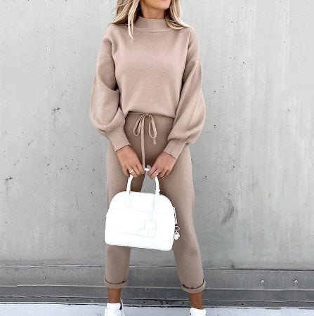 Cozy Women's Loungewear Set - Relaxed Fit Pullover and Pants for Effortless Style and Comfort 10