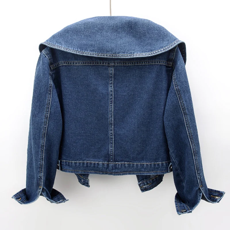 Cropped Denim Jacket | Lightweight Organic Fabric with Flattering Fit 1